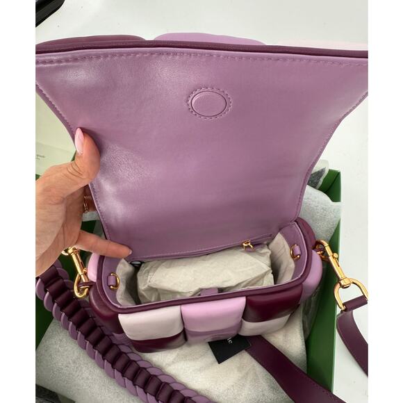 Kate Spade Boxxy Colorblocked Crossbody Bag, Purple Agate New in Box - Picture 6 of 8